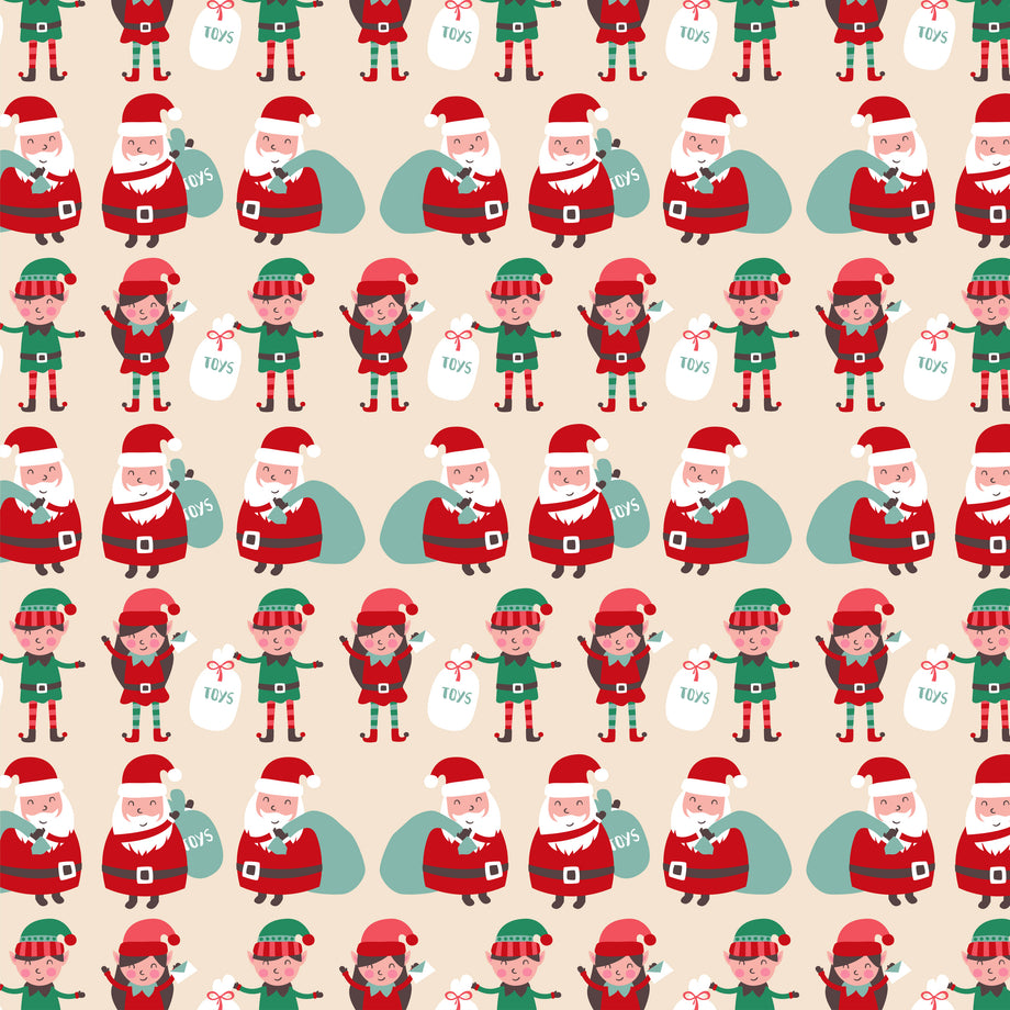 Christmas Reversible Wrapping Paper, Santa, Snowflakes, Snowmen And  Characters, 4-Roll, 30”, 160 Total Sq. Ft.